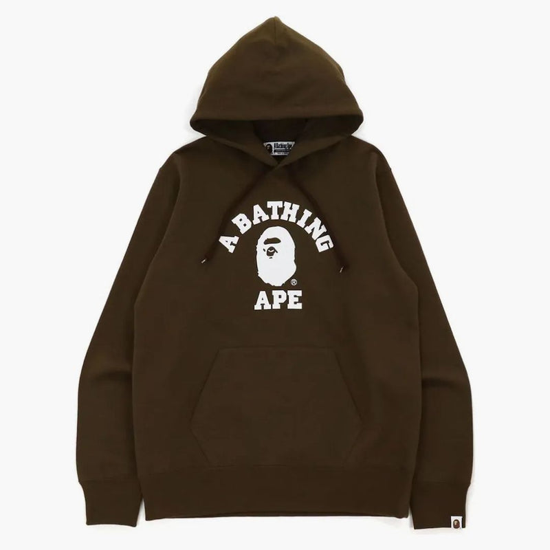Bape College sweater Hoodie Brown