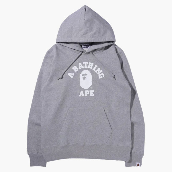 Bape College Pullover Hoodie (FW21) Gray