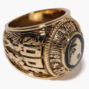 Bape College Ring Gold