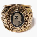 Bape College Ring Gold