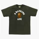 Bape College Tee (ss24) Olive Drab