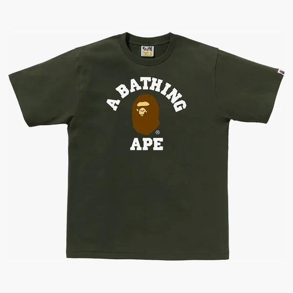 Bape College Tea (SS24) Olivové fádní