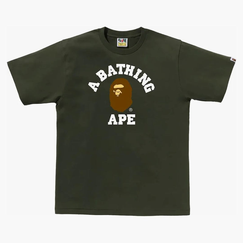 Bape College Tea (SS24) Olivové fádní