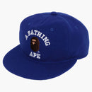 Bape College Wool Cap Blue