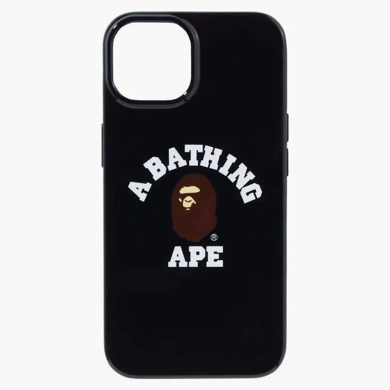 BAPE College iPhone 14 Case negro