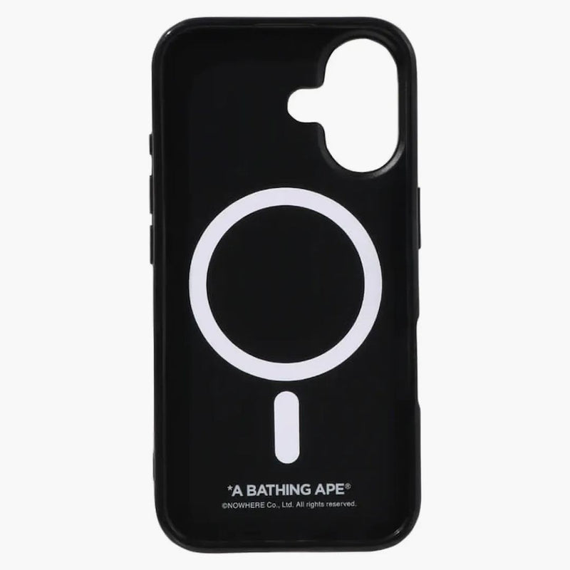 BAPE College iPhone 16 Case negro