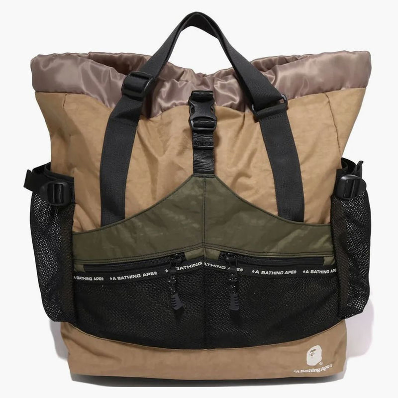 Bape Color Block Multi Bag bej