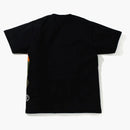 Bape Color Block Side Big Ape Head Tee Black/orange