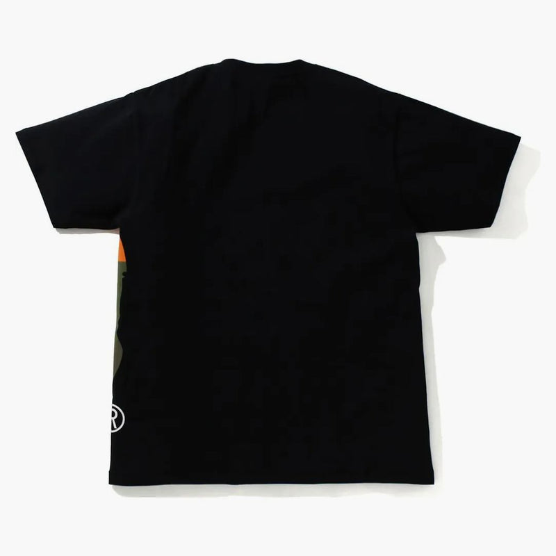 Bape Color Block Side Big Ape Head Tea Black/Orange