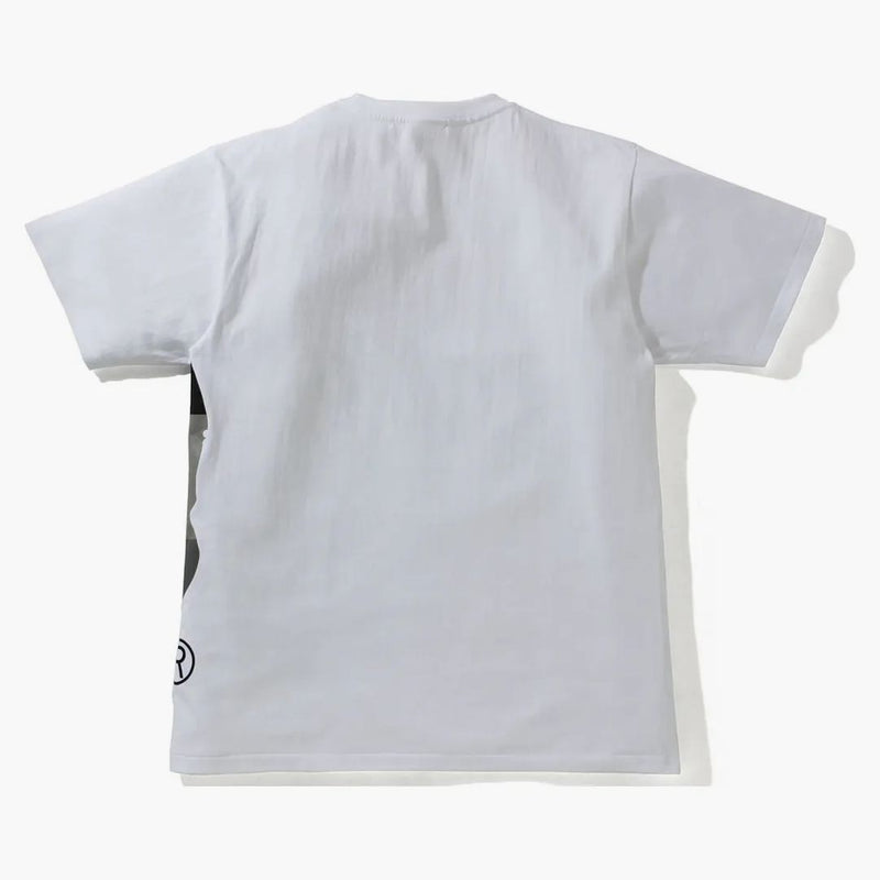 Bape Color Block Side Big Ape Head Tea (SS21/FW22) White/Black
