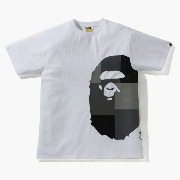 Bape Color Block Side Big Ape Head Tea (SS21/FW22) White/Black