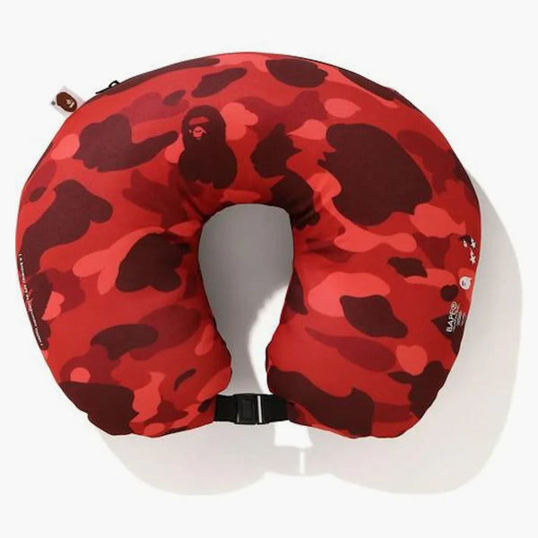 Bape Color Camo 2 Way Neck Pillow Red