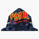 Bape Color Camo 2nd Shark Full Zip Hoodie Navy