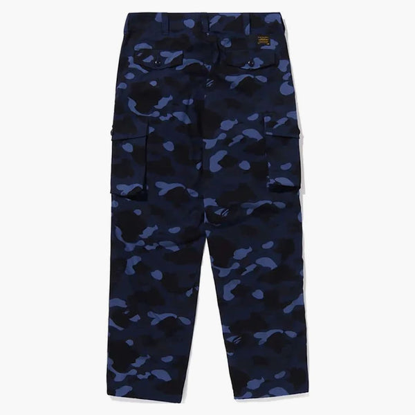 Bape Color Camo 6 Pocket Pants Navy