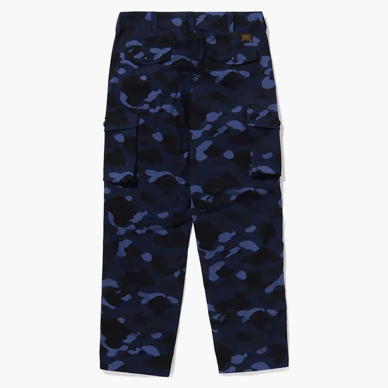 Bape Color Camo 6 Pocket Pants Navy