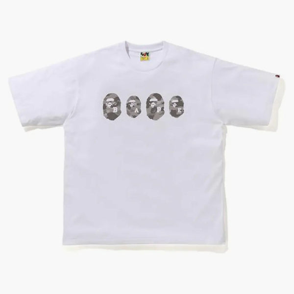 BAPE COLORE CAMO APE APE TEA RIFFETTUATO BIANCO/GRIGIO