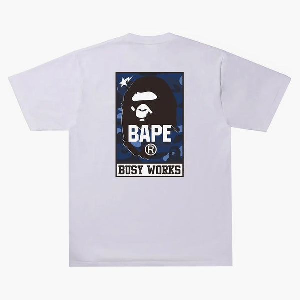 Bape Color Camo Bape Busy Works Tea White/Navy
