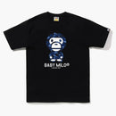 Bape Color Camo Baby Milo Tee (fw22) Black Blue