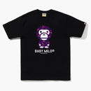 Bape Color Camo Baby Milo Tee (fw22) Black Purple