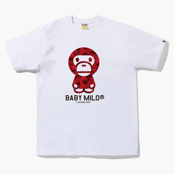 BAPE COLORE CAMO CAMO BABY TEA MILO (FW22) ROSSO BIANCO