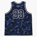 Bape Color Camo Basketball Tank Top Navy