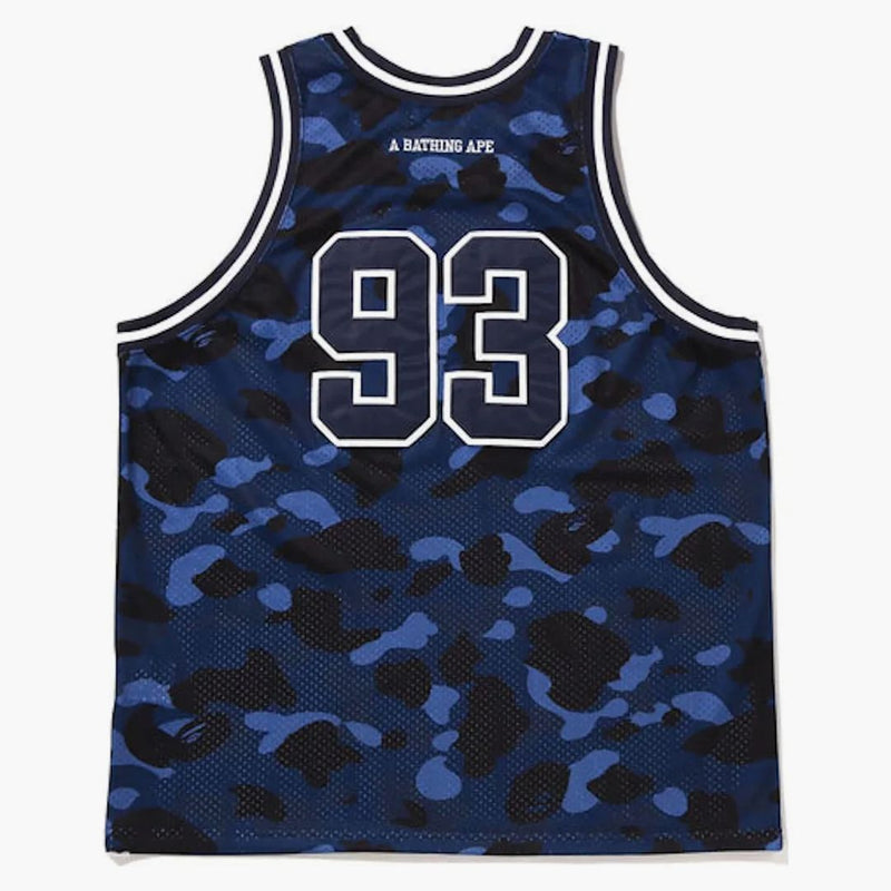 BAPE COLORE CAORE CAMA BASKETBALL TACK TOP NAVY