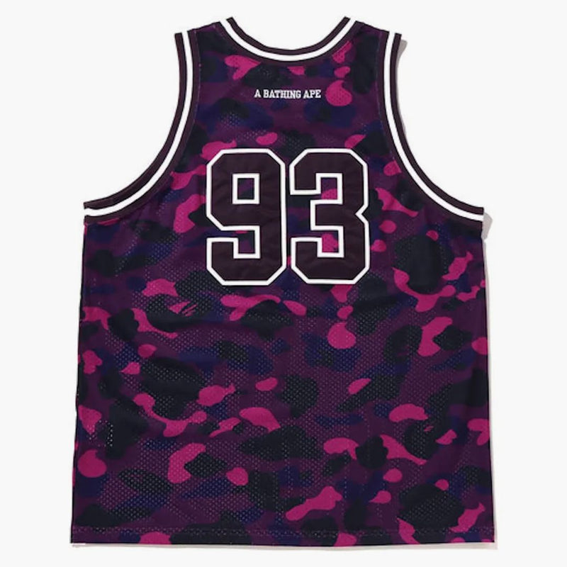 BAPE Color Camo Basketball Tank Top Purple