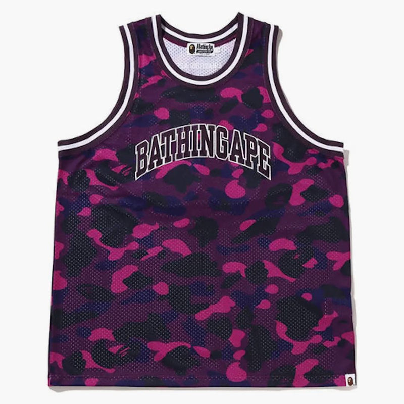 BAPE Color Camo Basketball Tank Top Purple