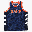 Bape Color Camo Basketball Tank Top (SS20) Navy