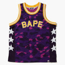 Bape Color Camo Basketball Tank Top (SS20) Purple