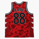 Bape Color Camo Basketball Tank Top (SS20) Red