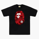 Bape Color Camo Big Ape Head Tee (fw25) Black Red