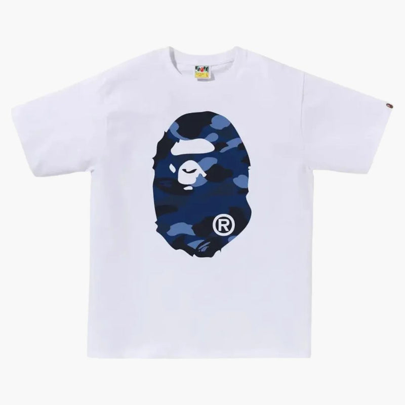 Bape Color Camo Big Ape Head Tee (fw25) White/navy