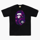 Bape Color Camo Big Ape Head Tee Black/purple