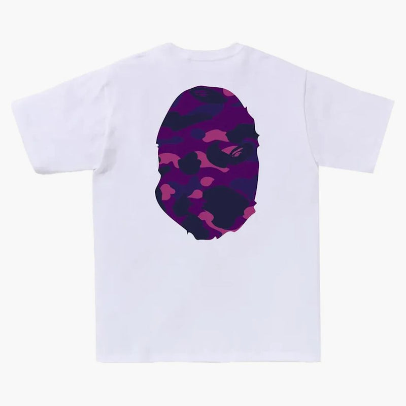 Bape Color Camo Big Ape Head Tee White/purple
