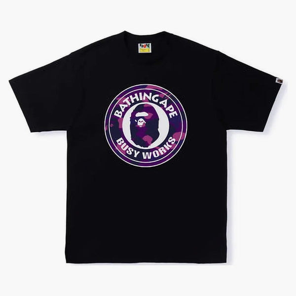 Bape Color Camo Busy Works Tea (SS22) Black Double Purple