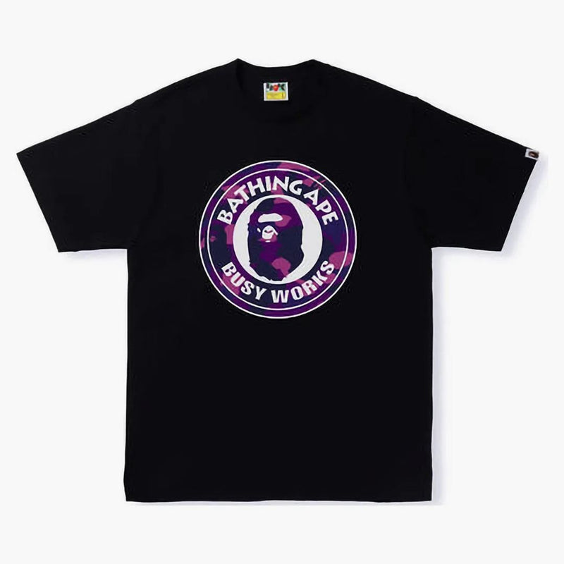 Bape Color Camo Busy Busy Works Tea (SS22) Černá double fialová