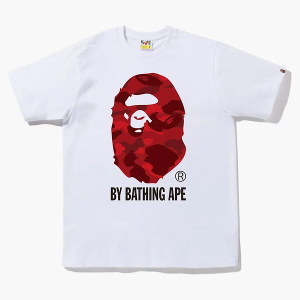 Bape Color Camo by Bathing Ape Tee (FW22) White Red