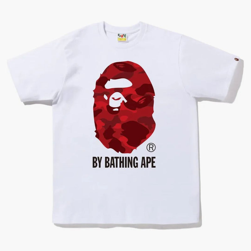 Bape Color Camo by Bathing Ape Tee (FW22) White Red