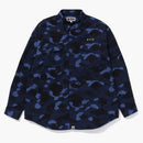Bape Color Camo CPO Shirt Navy