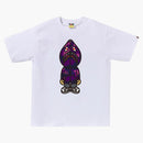 Bape Color Camo Classic Milo Shark T-shirt White/purple