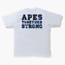 Bape Color Camo College ATS Tee White/Navy
