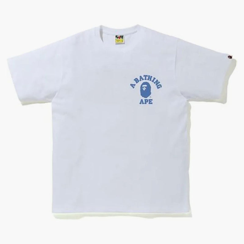 Bape Color Camo College ATS TEE White/Navy