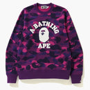 Bape Color Camo College Crewneck Purple