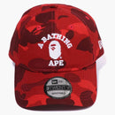 Bape Color Camo College New Era 9twenty Cap (FW22) Red