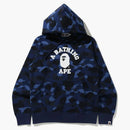 Bape Color Camo College Pullover Hoodie (SS21) Blue