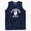 Bape Color Camo College Tank Top Navy