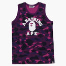 Bape Color Camo College Tank Top Purple