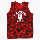 Bape Color Camo College Tank Top Red
