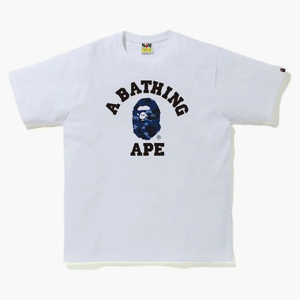 Bape Color Camo College Tea (FW20) White/Navy
